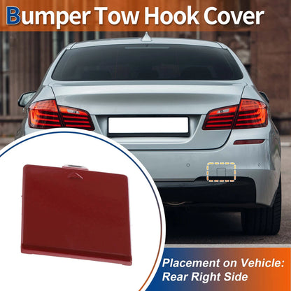 Rear Tow Hook Cover for BMW 5 Series F10 (2011-2017) - Melbourne Red