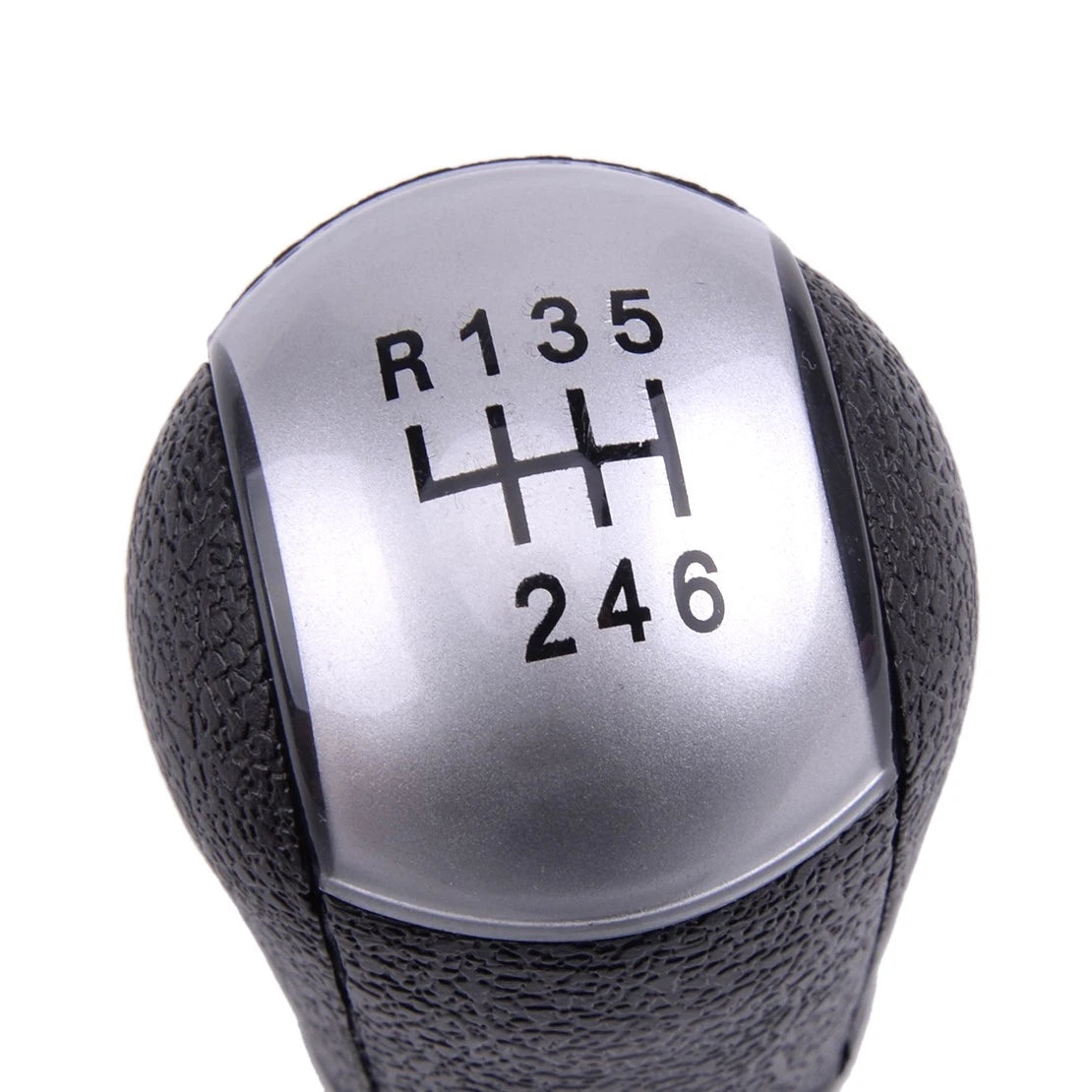 Silver 6 Speed Manual Gear Knob for Ford Focus Mondeo C-MAX (2000-2007)