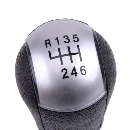 Silver 6 Speed Manual Gear Knob for Ford Focus Mondeo C-MAX (2000-2007)