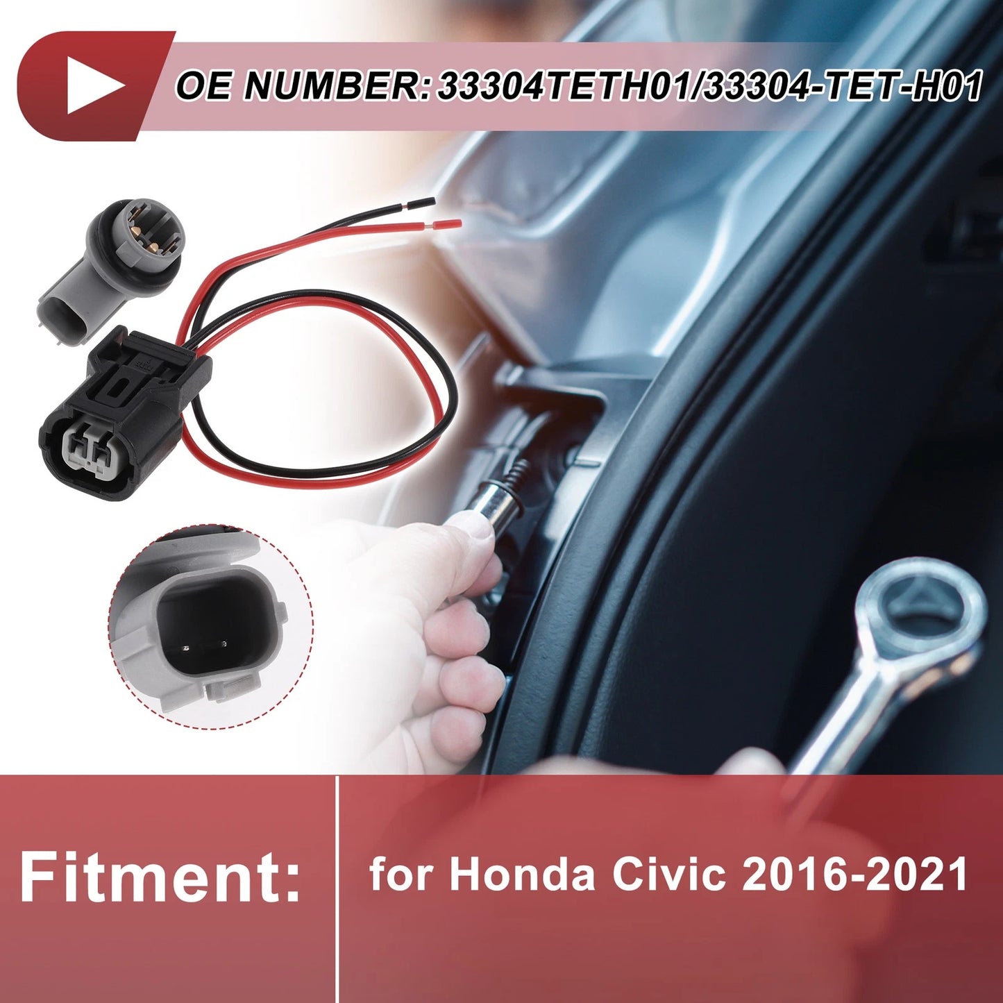 Side Marker Light Bulb Socket Harness for Honda Civic (2016-2021)
