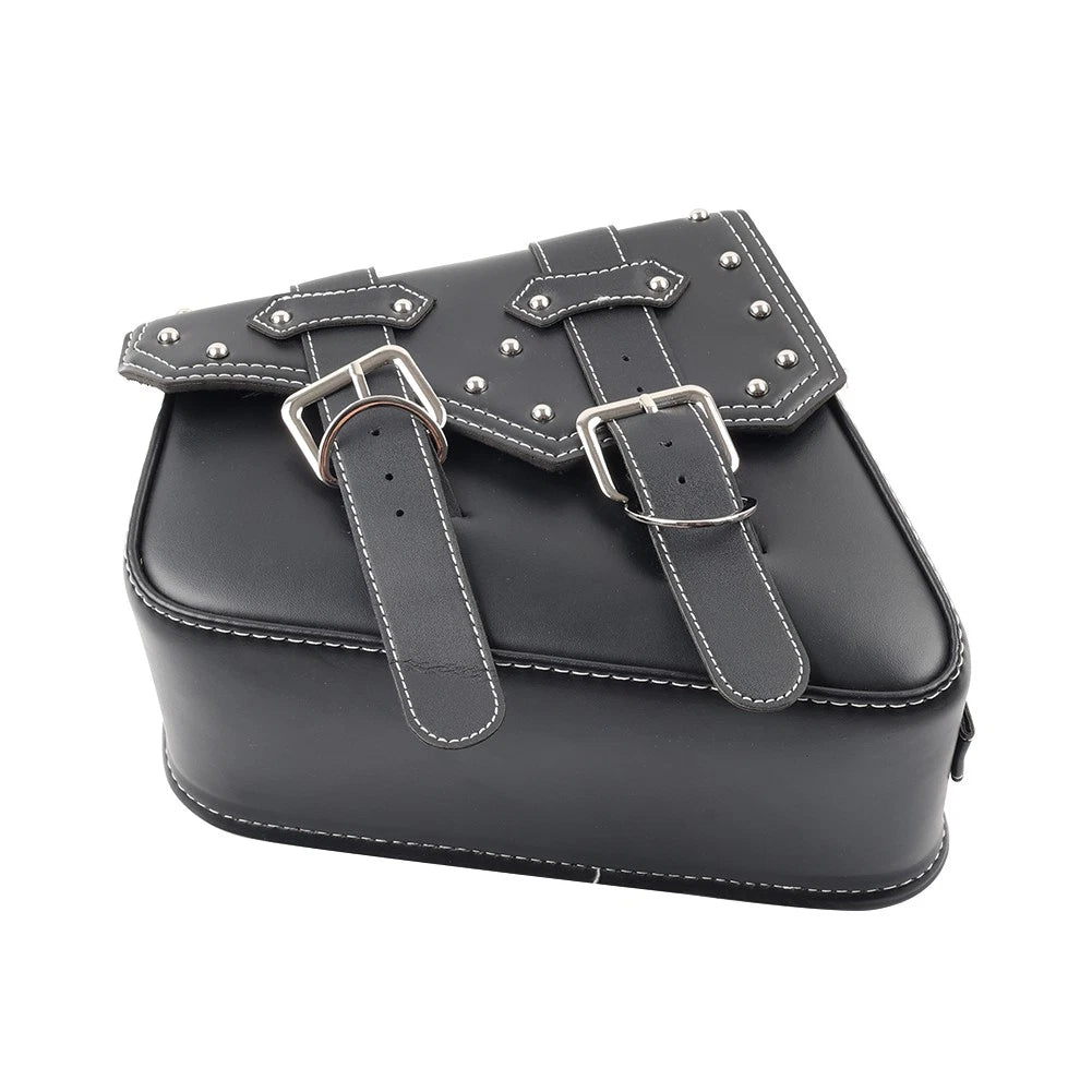 Universal Motorcycle Saddle Bag Luggage Tool Bag Left Side Black