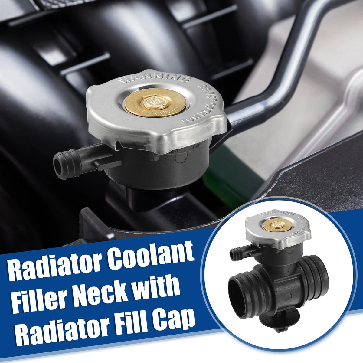 Radiator Coolant Filler Neck with Radiator Fill Cap for Dodge Durango