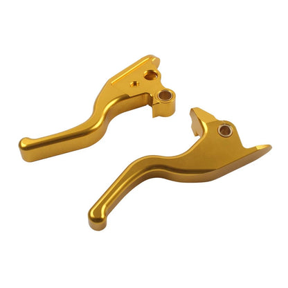 Gold Brake Clutch Levers 5.9" for Harley Street Bob FXBB Softail 114 (15-22)