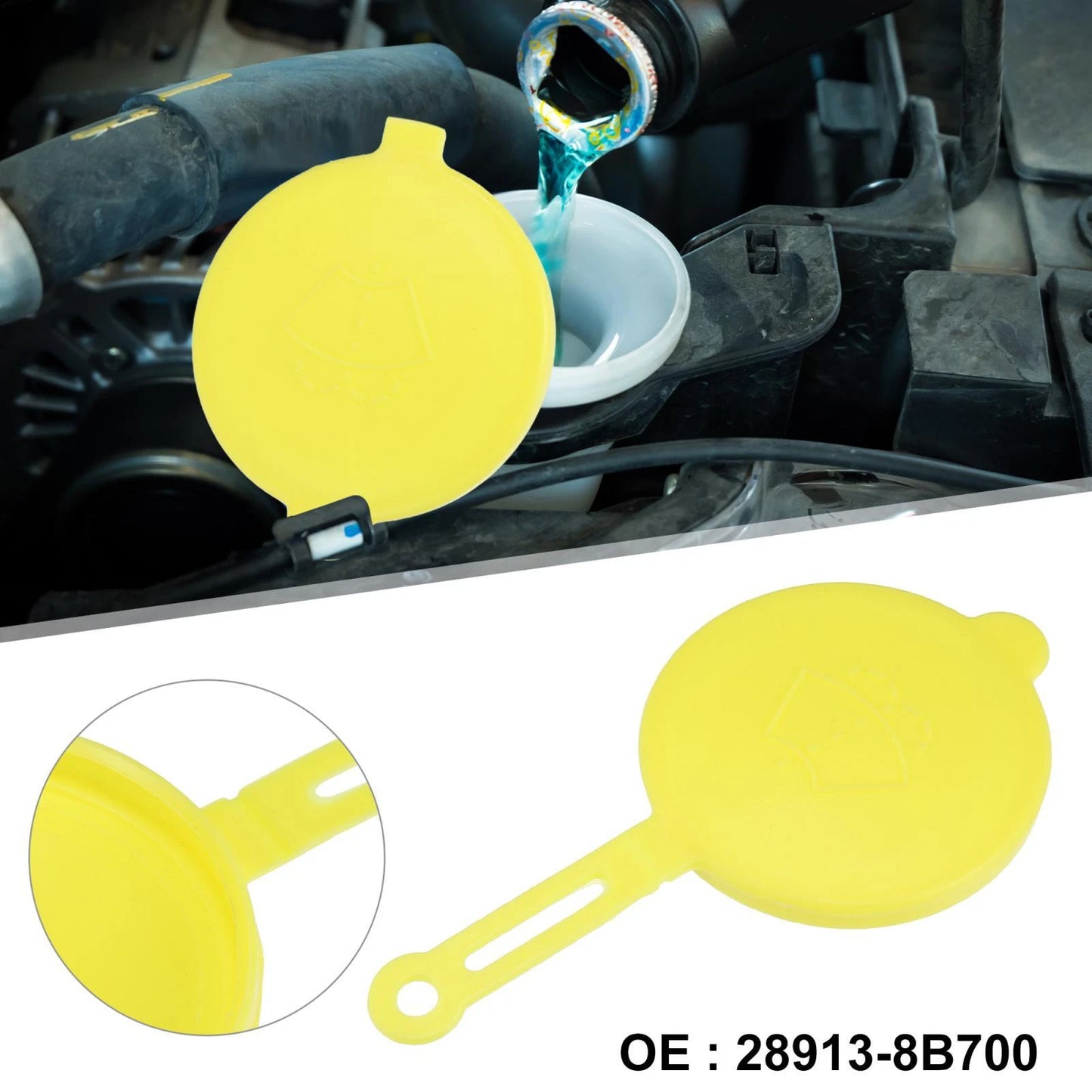 Wiper Washer Fluid Reservoir Cap Cover for Nissan Frontier (2005-2023)