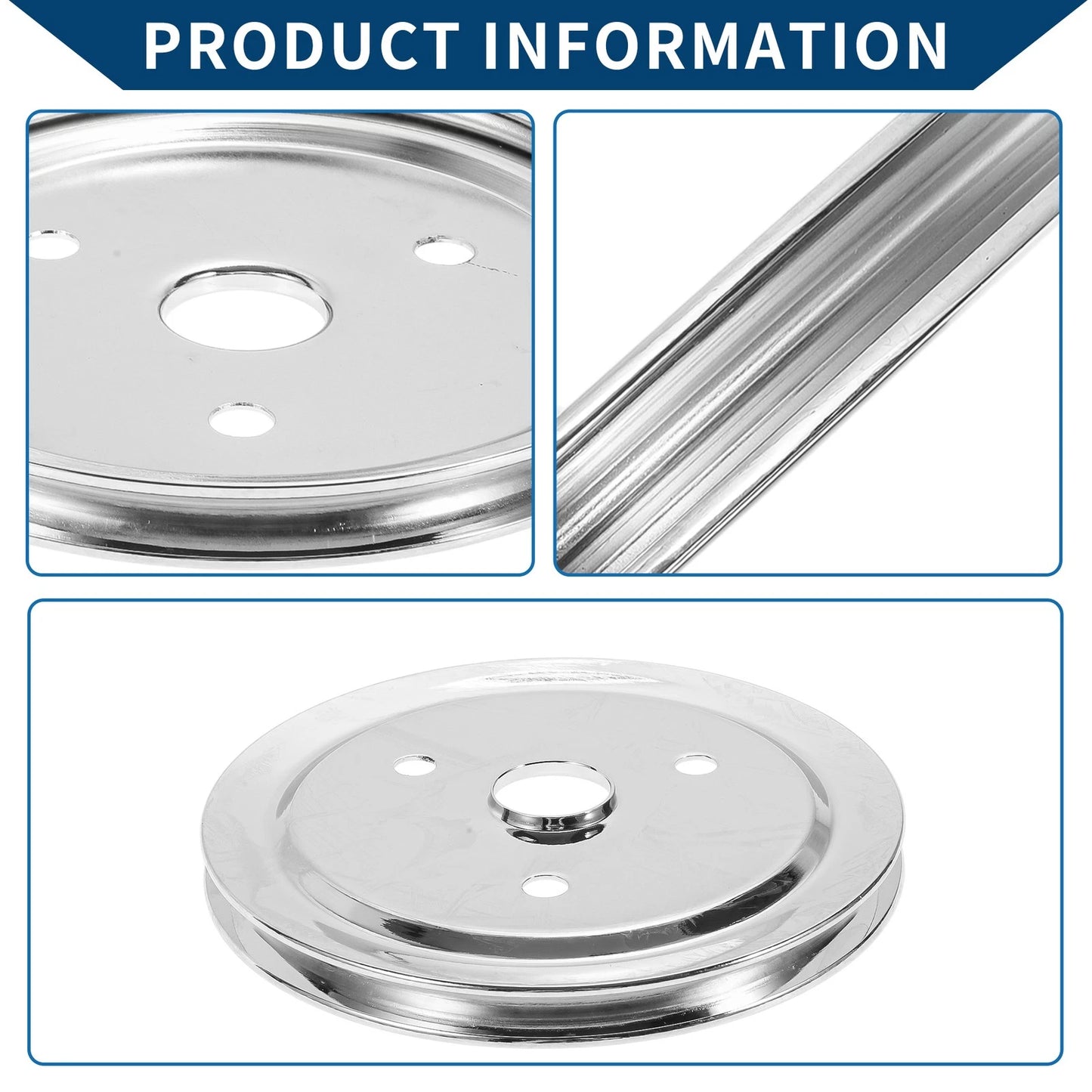 1x Single Groove SWP Short Water Pump Crank Pulley for Chevy SBC Small Block