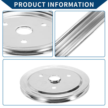 1x Single Groove SWP Short Water Pump Crank Pulley for Chevy SBC Small Block