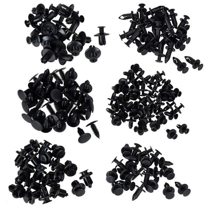 190x Push Type Car Door Panel Trim Clips for Universal Models