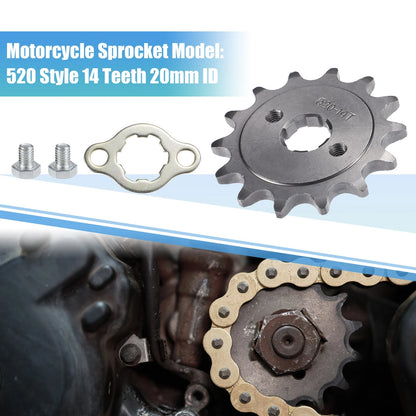 520 Sprocket 14T 20mm ID Front Engine for Dirt Pit Bike ATV