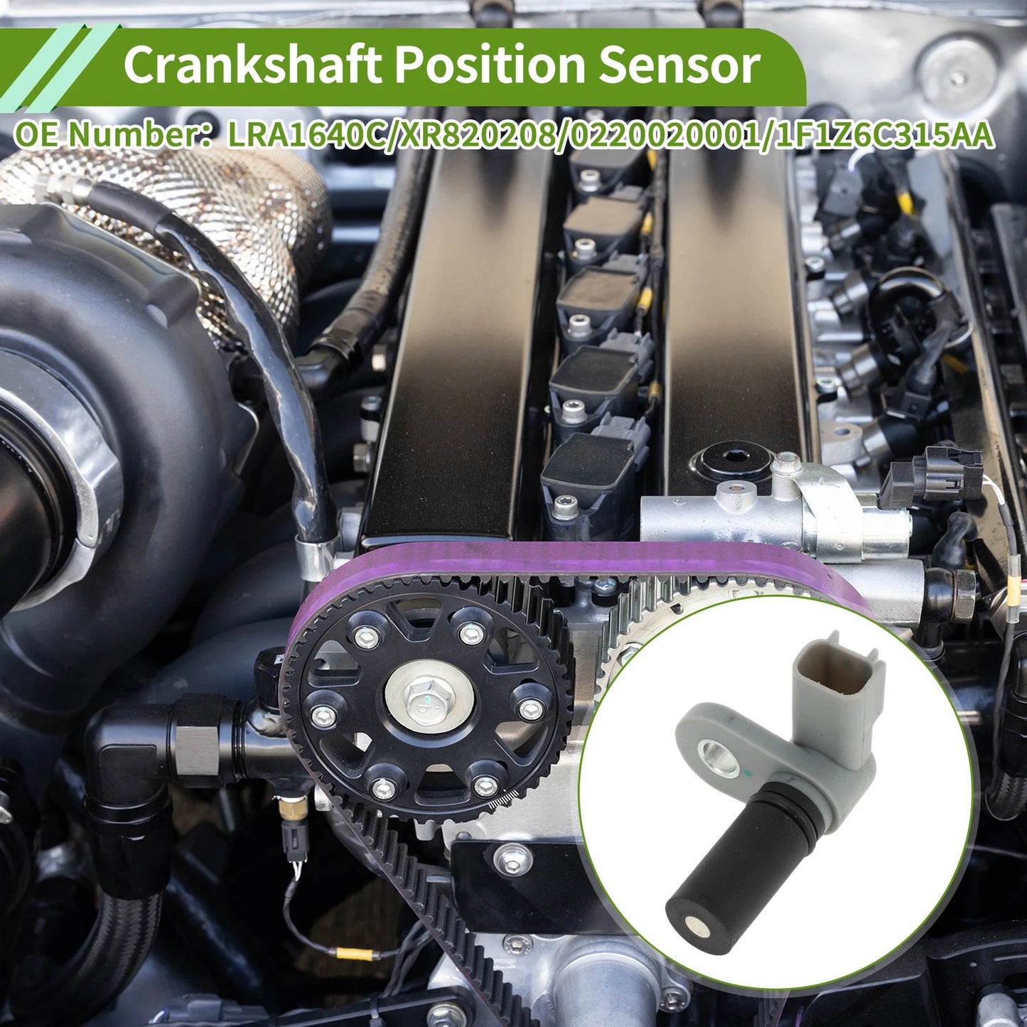 Crankshaft Position Sensor for Ford Sable (2000-2001) 1 x Black