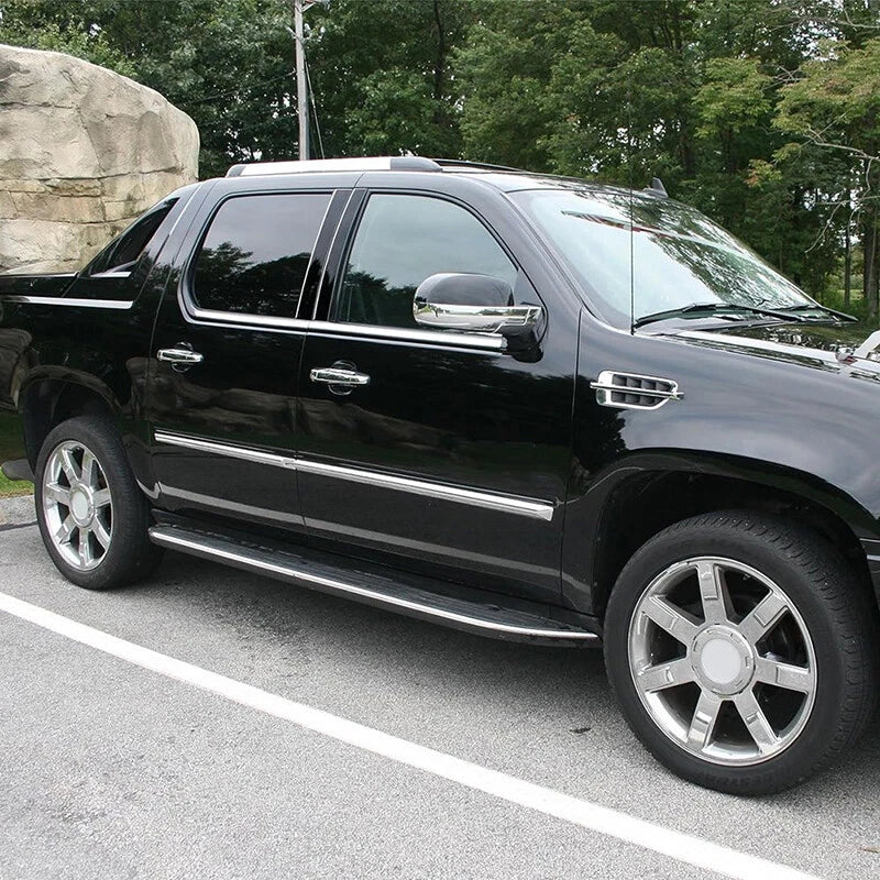 Black Door Trim Pillar Posts for 2007-14 Cadillac Escalade ESV/EXT 4 x Pieces