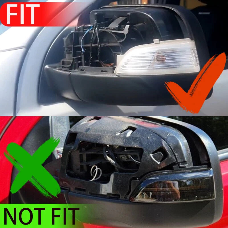 Gloss Black Right Side Rearview Mirror Cover for Ford Ranger (2012-2022)