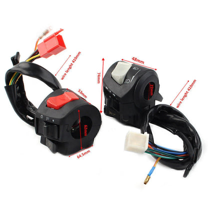 Horn Turn Signal Headlight Electric Start Switch for Motorcycle Handlebar (2023)
