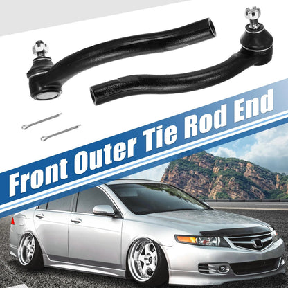 2 x Front Inner Outer Tie Rod End Links for Honda Acura TSX (2004-2008)