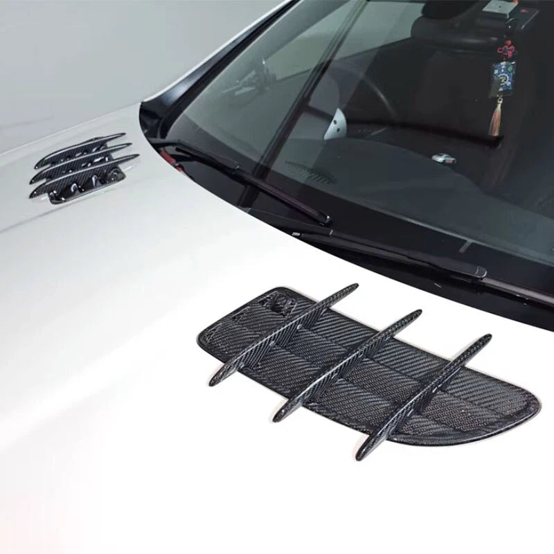 100% Carbon Fiber Bonnet Hood Replace Vent Cover for Benz SLK SLK350 SLK200 R171