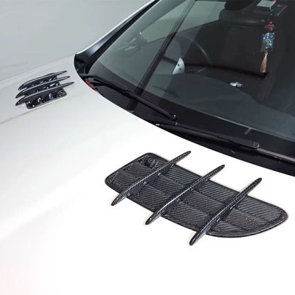 100% Carbon Fiber Bonnet Hood Replace Vent Cover for Benz SLK SLK350 SLK200 R171