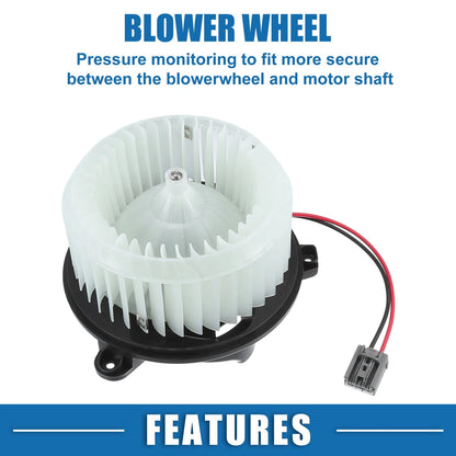 Heater Blower Motor for Dodge Dart (2013-2013) Plastic Black