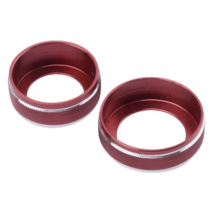 Red Central Air Conditioning Volume Control Ring Trim for Ford Ranger (2023-2025)