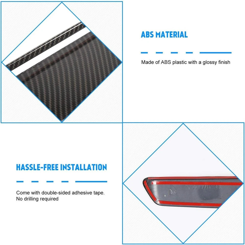 Carbon Fiber Engine Hood Air Vent Cover Trim for Challenger (2015-2022)