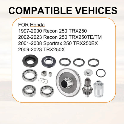 Rear Differential Seal Kit & Nut Tool for Honda TRX250 (2001-2006)