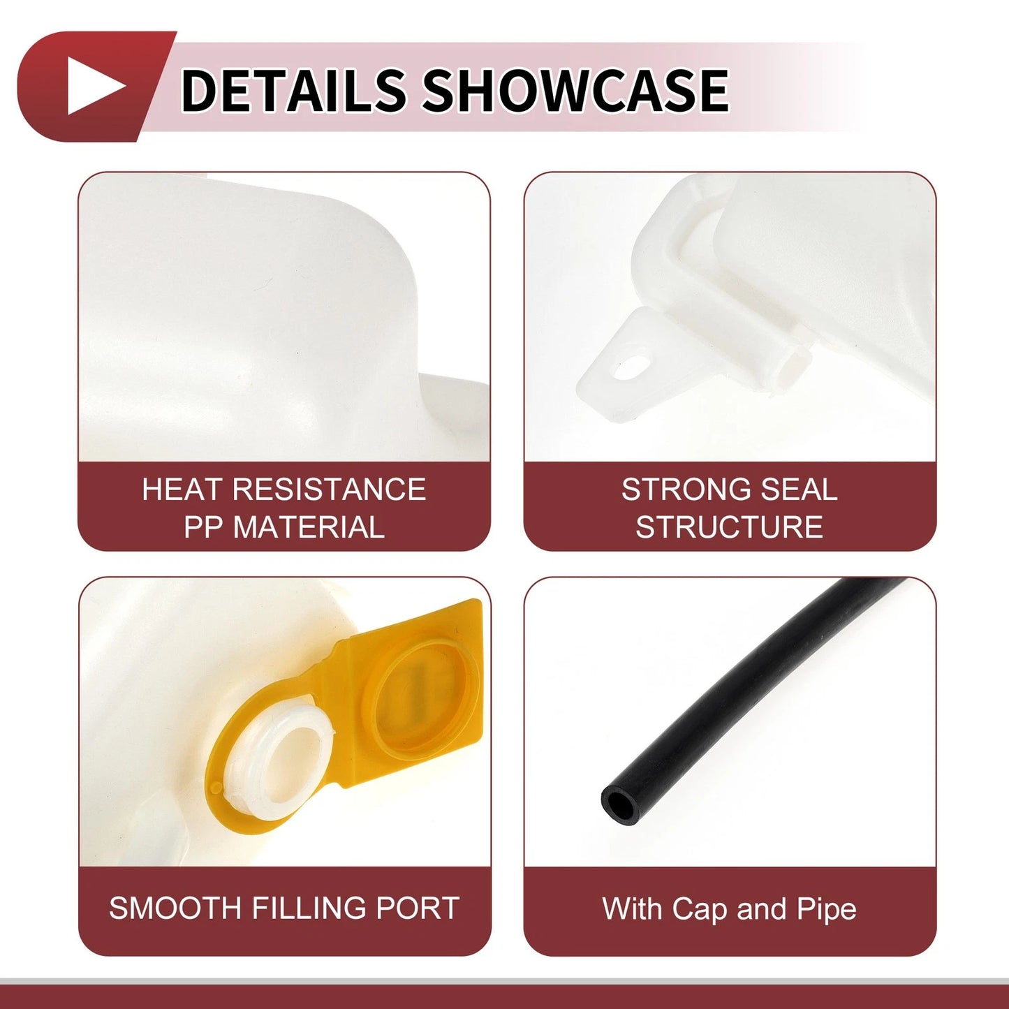 Coolant Expansion Overflow Tank with Cap for Jeep Compass Patriot