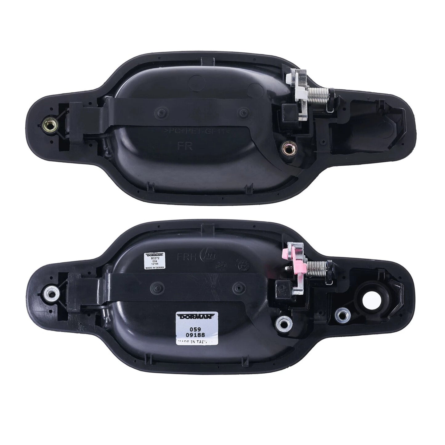 2 x Front Left & Right Outer Door Handles Black for Isuzu D-Max (2006-2012)
