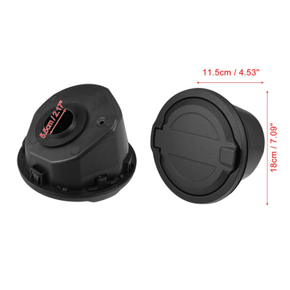 Gas Cap Fuel Filler Door Cover for Jeep Wrangler (2018-2022) Black