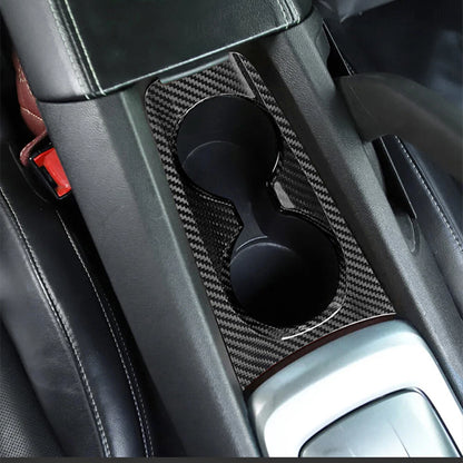 Cup Holder Panel Trim for Chevrolet Camaro (2010-2015) Carbon Fiber