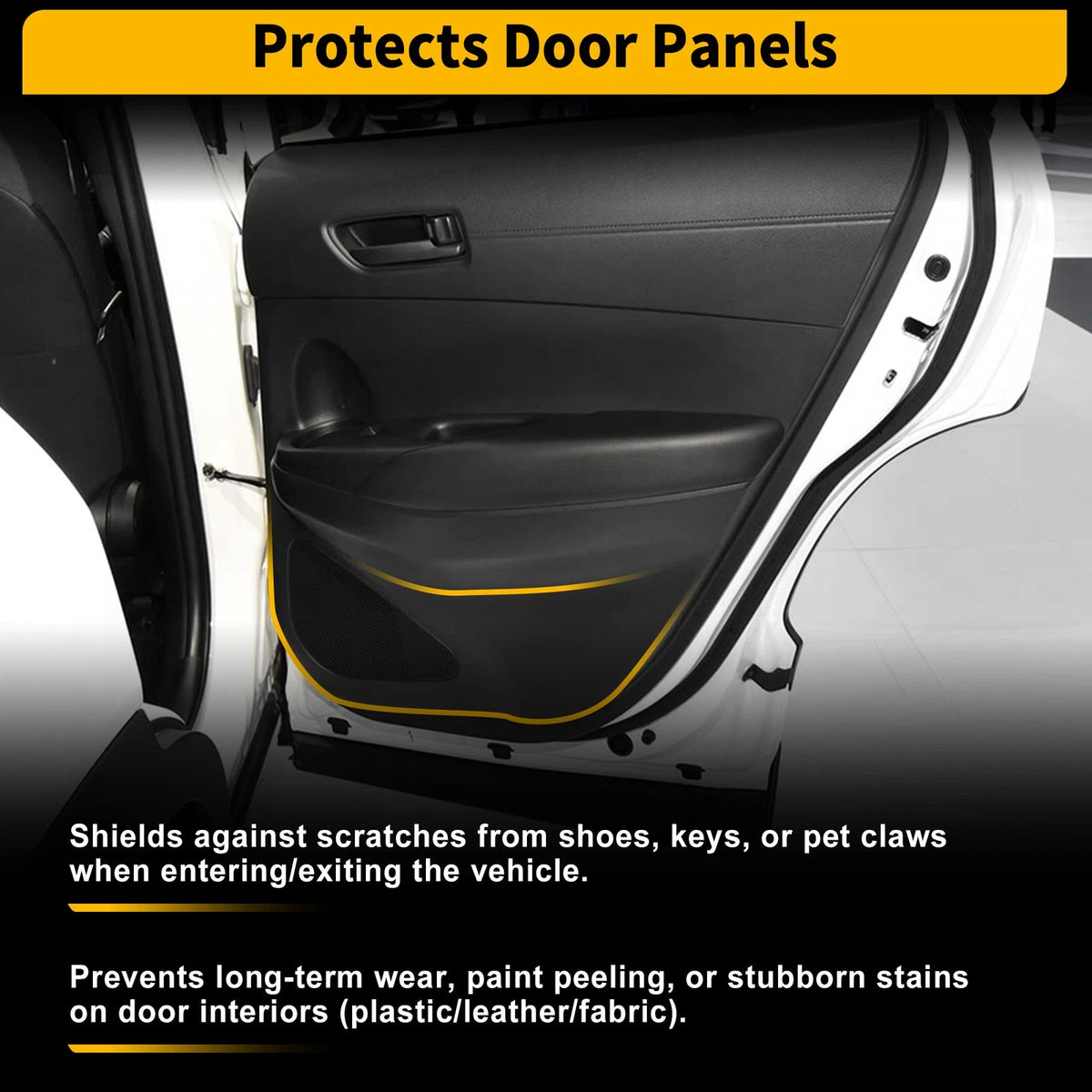 Car Door Anti Kick Pad Sticker Scratch Protector for Toyota Corolla (2022-2025)