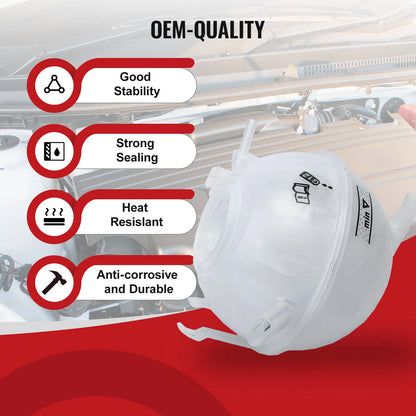 Coolant Expansion Tank for Audi A3 Q3 TT Skoda VW Golf Tiguan (2003-2023)