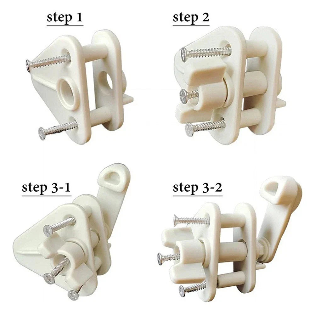 Boat Door Latch Pontoon Gate for Multiple Square Frame Sizes 11-25 Inch