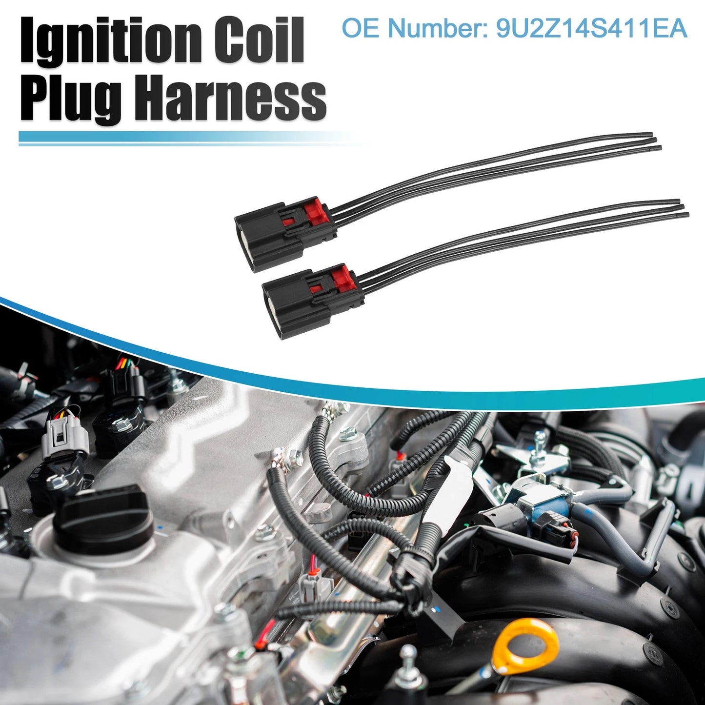 8 Ignition Coil Connectors for Ford Transit-350 HD (2015-2017)