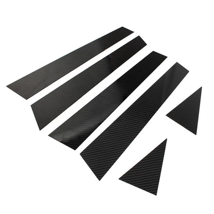6 x Exterior Door Window B Pillar Post Cover Trim for Audi A6 (2012-2018)