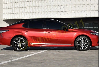 Chrome Door Body Side Molding Cover Trim for Toyota Camry 4DR Sedan (2018-2024)