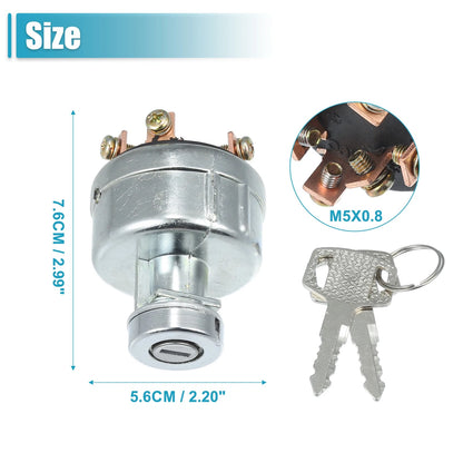 Car Ignition Switch Set with Keys for Mitsubishi Tractors D1300 D1500 D1650