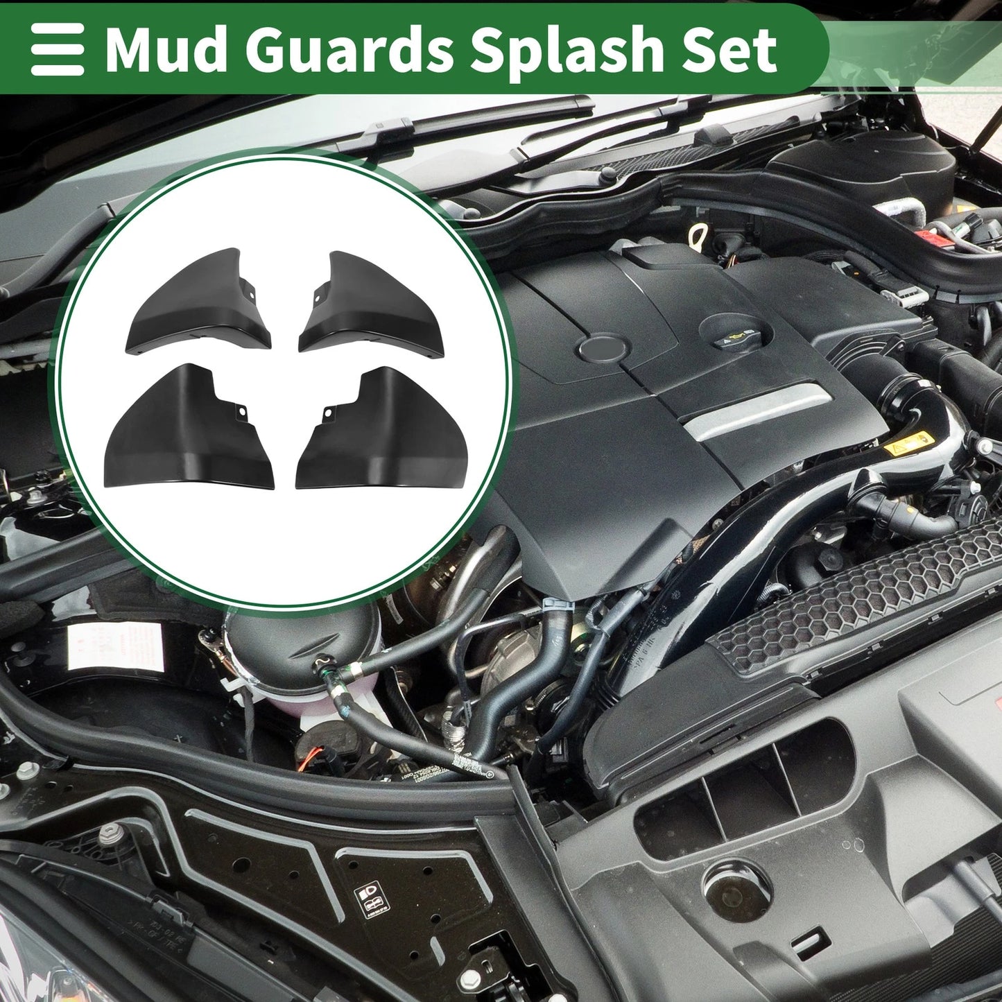 Mud Flaps Front & Rear Splash Guards for Infiniti M25 (Q70) (2013 - 2015)