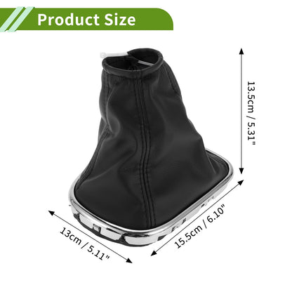 Black Faux Leather Gear Shift Stick Gaiter for Chevrolet Cruze (2008-2012)