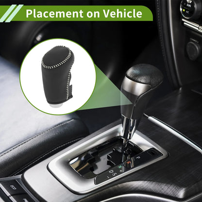 1 Pc Gear Shift Knob Cover for Chevrolet Malibu (2016-2020) Black Beige