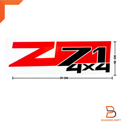 RED BLACK Z71 4x4 Side Body Rear Sticker Decal for Holden Colorado (03-11)