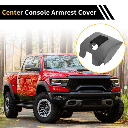 Console Lid Armrest Cover Microfiber Leather Dark Gray for GMC Sierra 1500