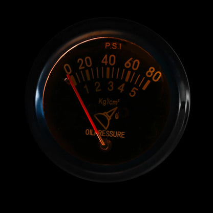2" 52mm Mechanical Oil Pressure Gauge for Car SUV 0-80 PSI (Universal)