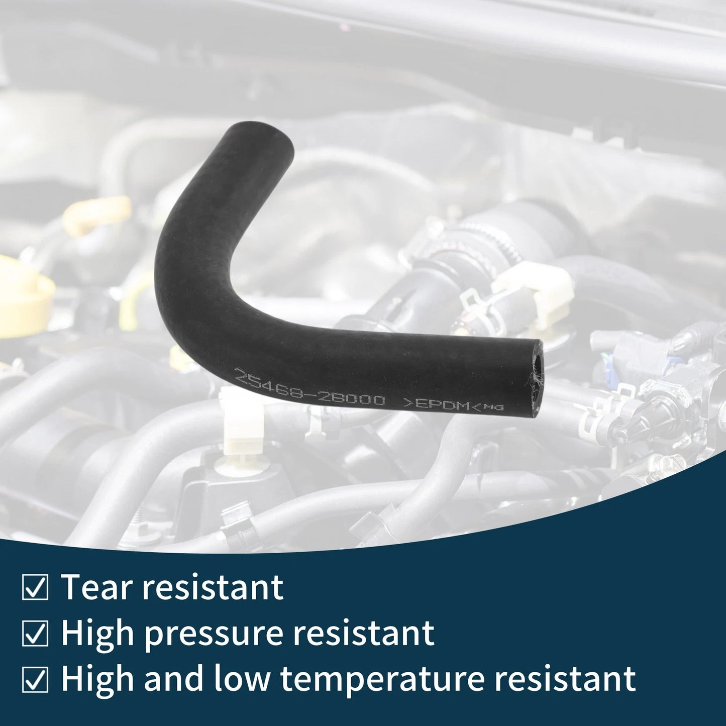Radiator Hose for Kia Soul 2010-2011 Rubber Coolant Pipe