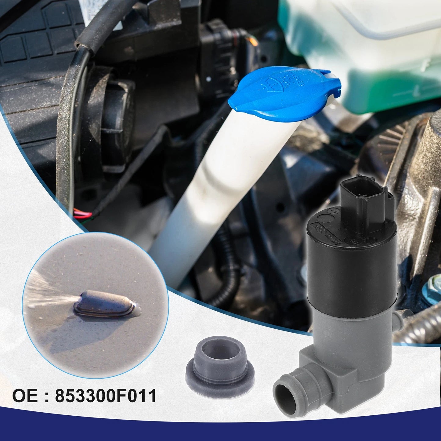 Windshield Washer Pump for Toyota Yaris (2006-2011)