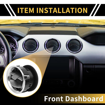 AC Heater Air Vent for Ford F150 (2009-2014) Center Dash Outlet Matte Black
