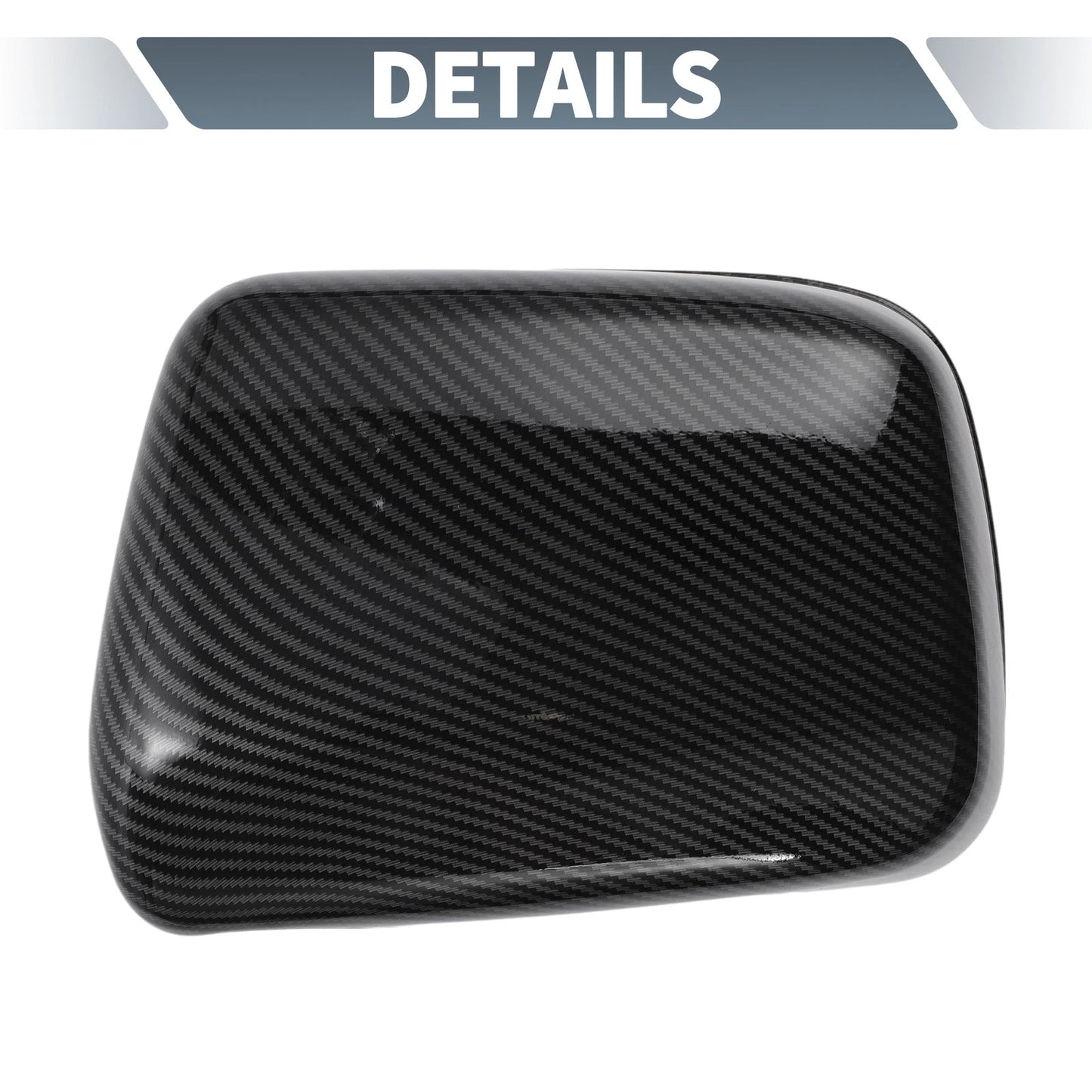 Rearview Mirror Cover Overlay Black Carbon Fiber for Lexus RX300 (1999-2003)