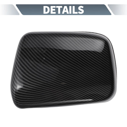 Rearview Mirror Cover Overlay Black Carbon Fiber for Lexus RX300 (1999-2003)