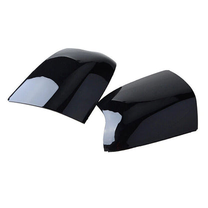 2 x Gloss Black Rear View Mirror Cover Caps for Ford Focus (2005-2008)