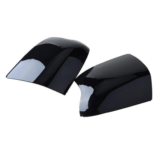2 x Gloss Black Rear View Mirror Cover Caps for Ford Focus (2005-2008)