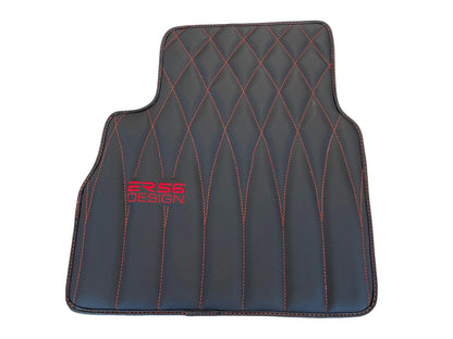 Black Leather Floor Mats for Mercedes-Benz G Class W461 (1979-2008)