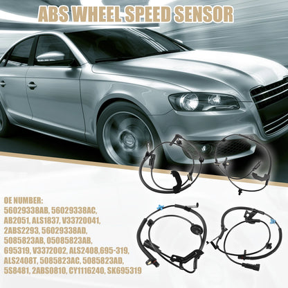 4 x ABS Wheel Speed Sensor Front Rear for Chrysler 200 (2011 - 2014)