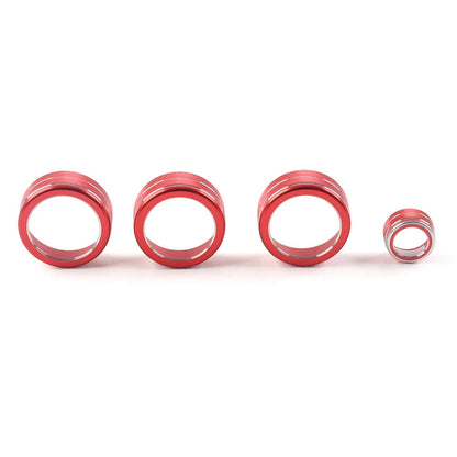 4x AC Climate Control Knob Ring Covers for Honda Civic CR-V 2022+